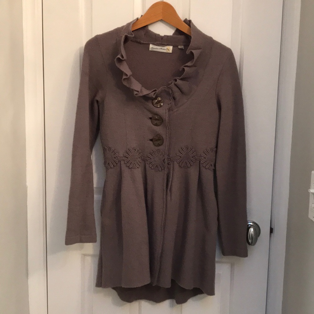 Taupe Coat from Anthropologie